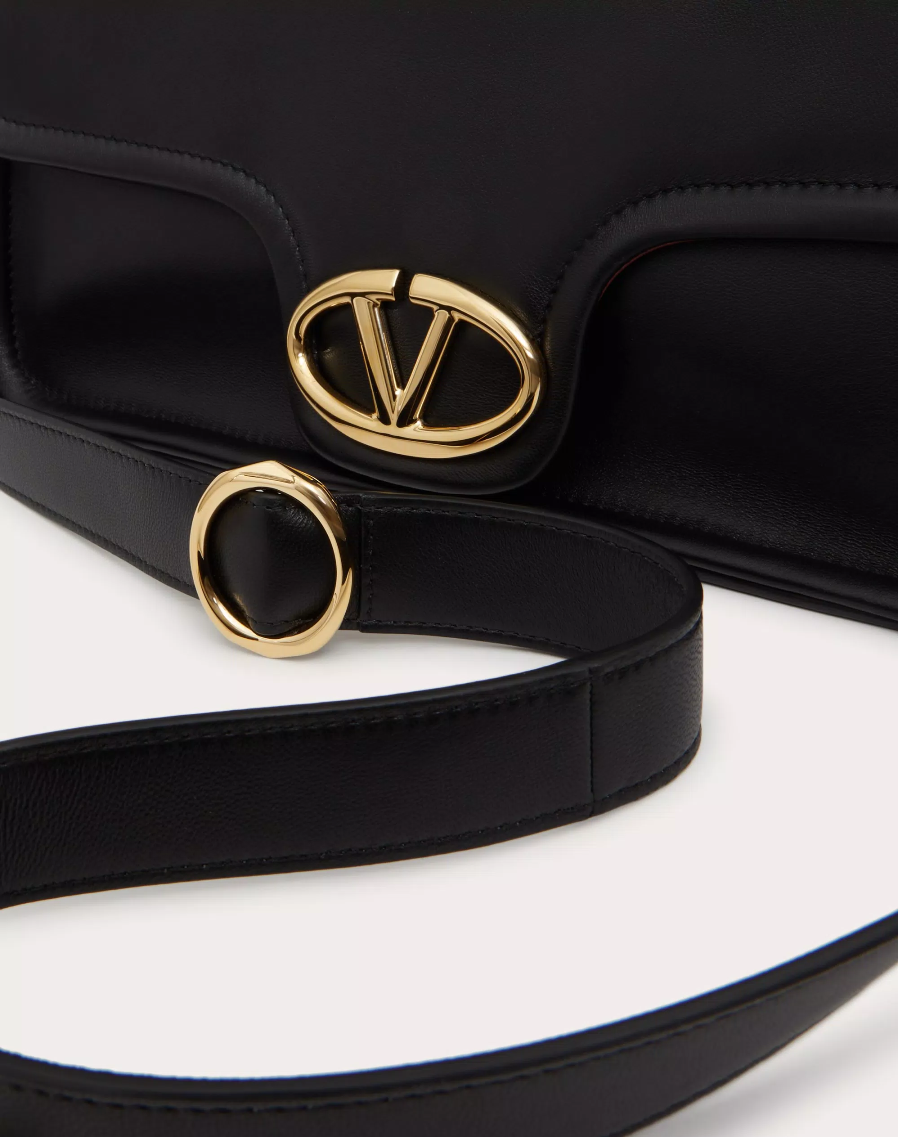 VALENTINO GARAVANI NAPPA LEATHER SHOULDER BAG